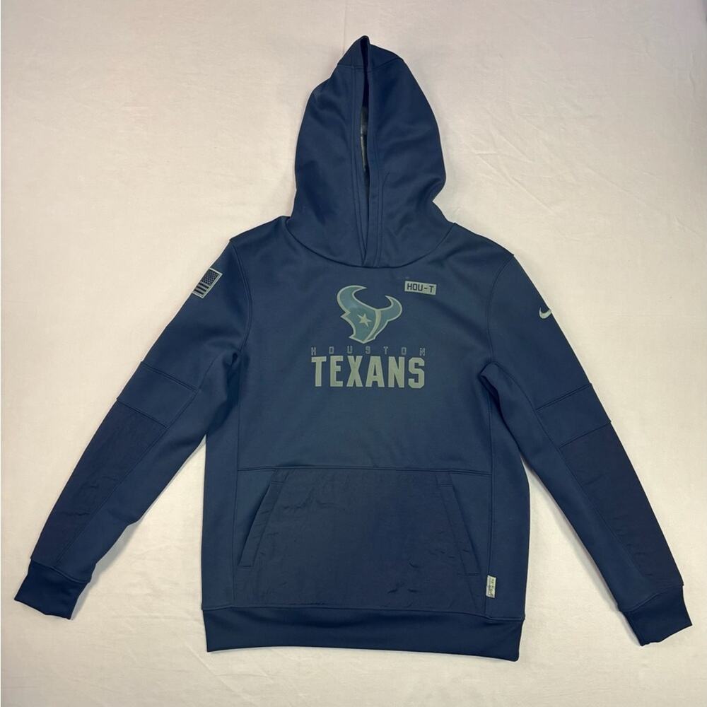 Nike Boys Black Military Appreciation Houston Texans Hoodie Size Large 14/16